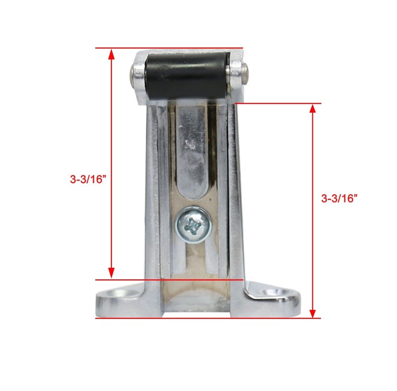 Kason K58 Series Walk-in Safety Chrome Strike Only (Select Offset from Flush to 2-1/2") (Offset -1-3/4" to 2-1/2") - Image 3